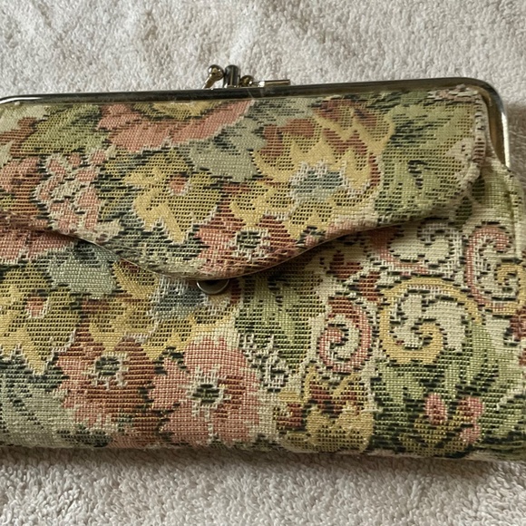 VINTAGE WALLET  BAG  CARPET MATERIAL - Picture 15 of 16